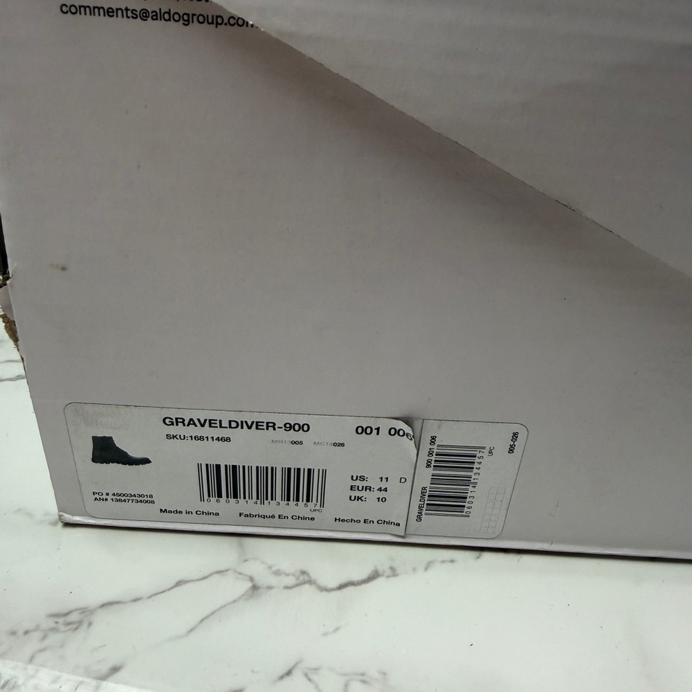Aldo Dark Brown Men's Lace-Up Boots - Picture 9 of 10